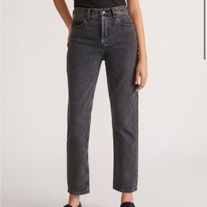 Everlane high rise straight jean